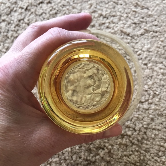 Vintage LENOX Clarion Yellow Blown Crystal Champagne Tall Sherbet Glass - Picture 7 of 11